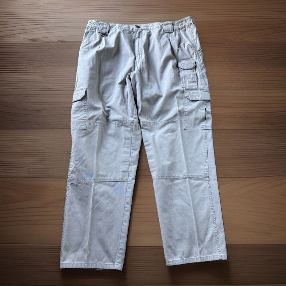 5.11 Tactical Pants Mens 42x32 (42x31) Khaki Reinforced Knee Cargo Utility Work